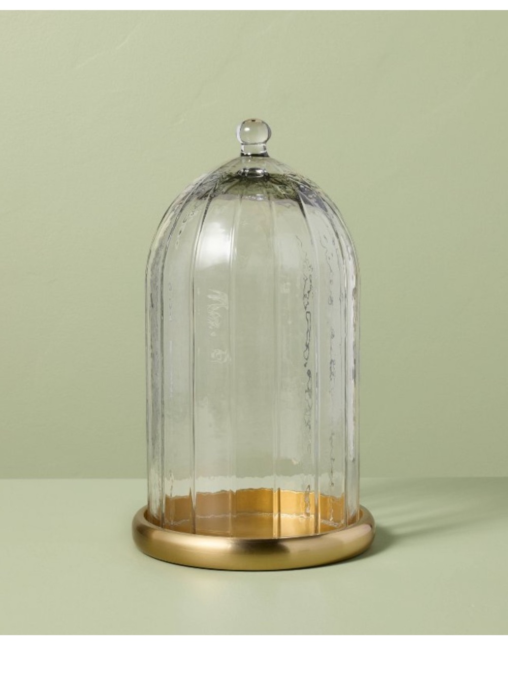 11" Brass and Glass Faceted
Cloche - Hearth & Hand™ with Magnolia
